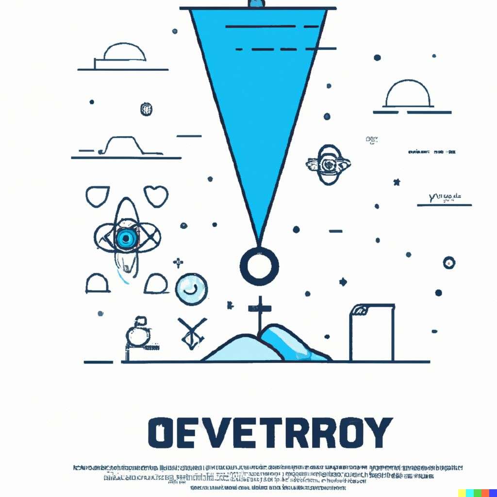the discovery of gravity, modern flat design style illustration with line elements